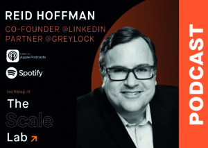 Reid Hoffman, co-founder or Linkedin and partner a Greylock venture capital for The Scale Lab podcast by Techleap