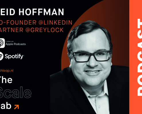 Reid Hoffman, co-founder or Linkedin and partner a Greylock venture capital for The Scale Lab podcast by Techleap