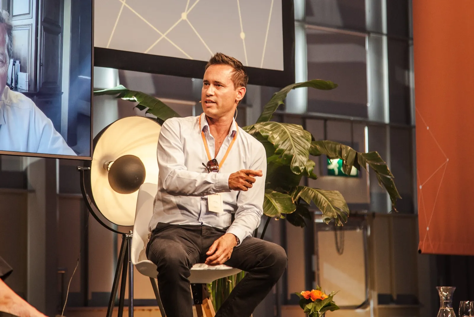 Picnic's Jitse Groen as a speaker at the launch of techleap's founder community.webp
