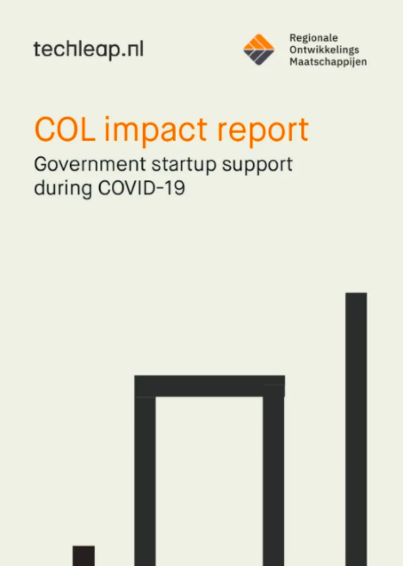 Cover to COL impact report - Government startup support during COVID-19
