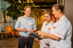 Nurses working with Momo medical innovation