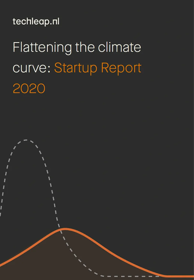 Cover to Flattening the climate curve- Startup Report 2020