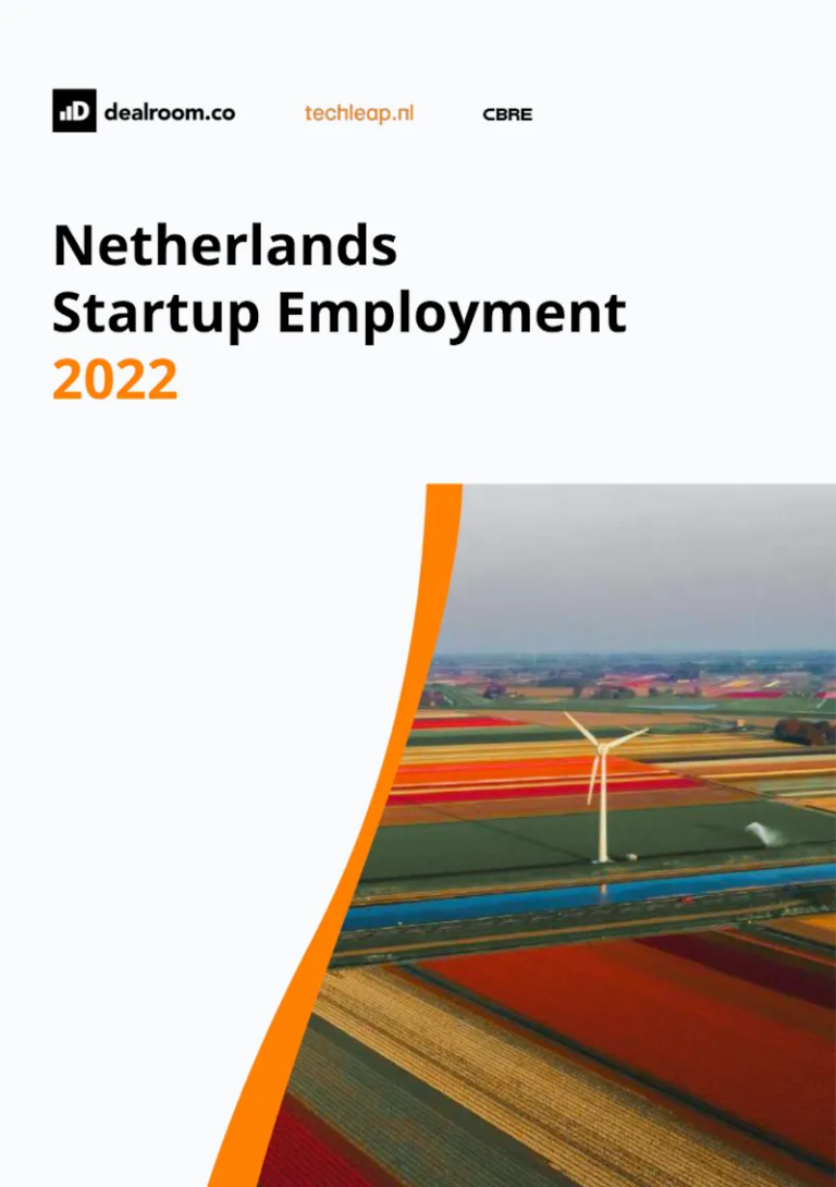 Cover to the "Netherlands Startup Employment 2022 Report"